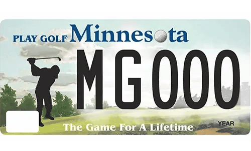 MN Golf License Plate
