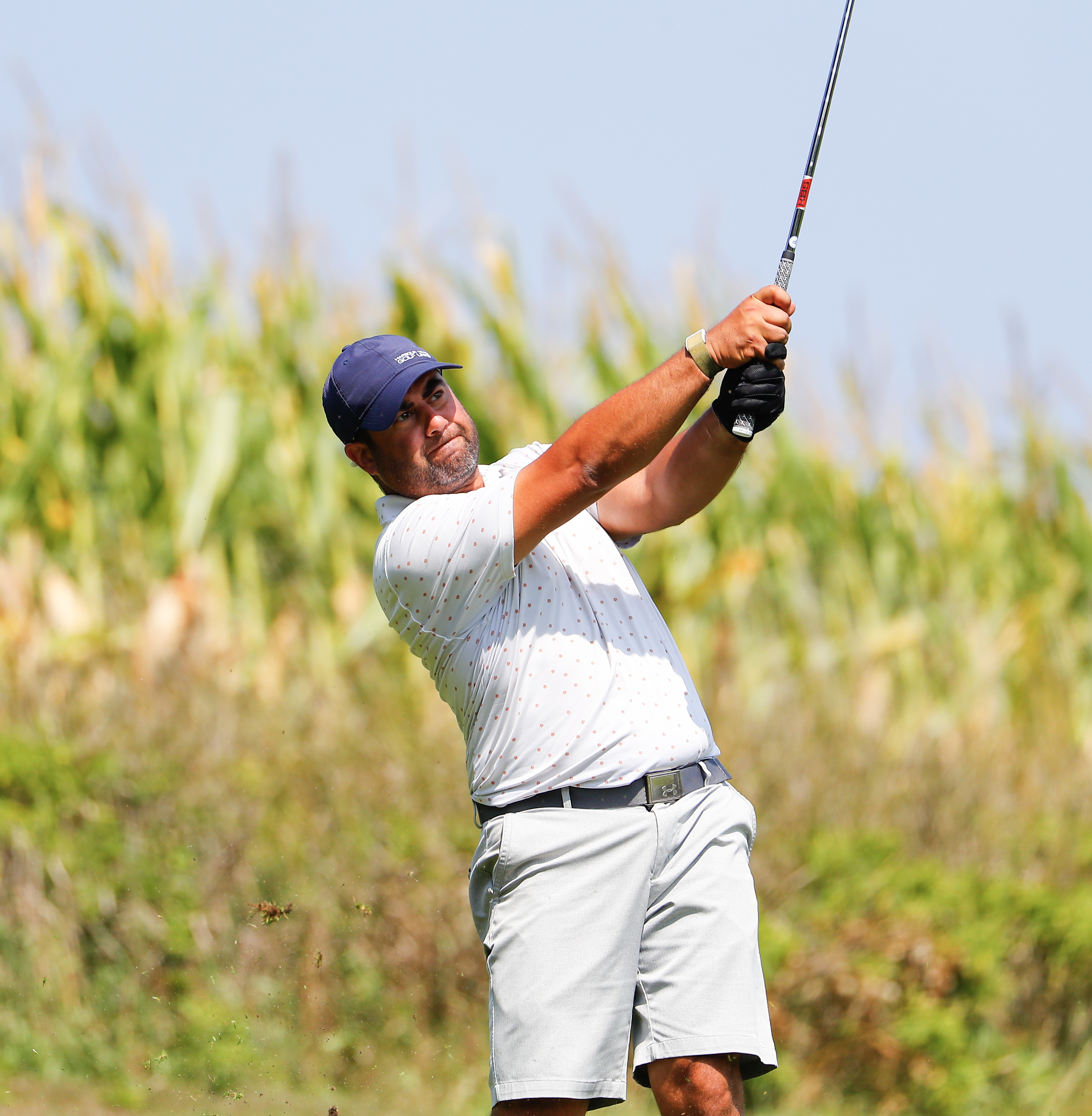 Pendleton Shrugs off Early Bogey, Shoots 65 to Lead MGA Mid-Amateur Championship