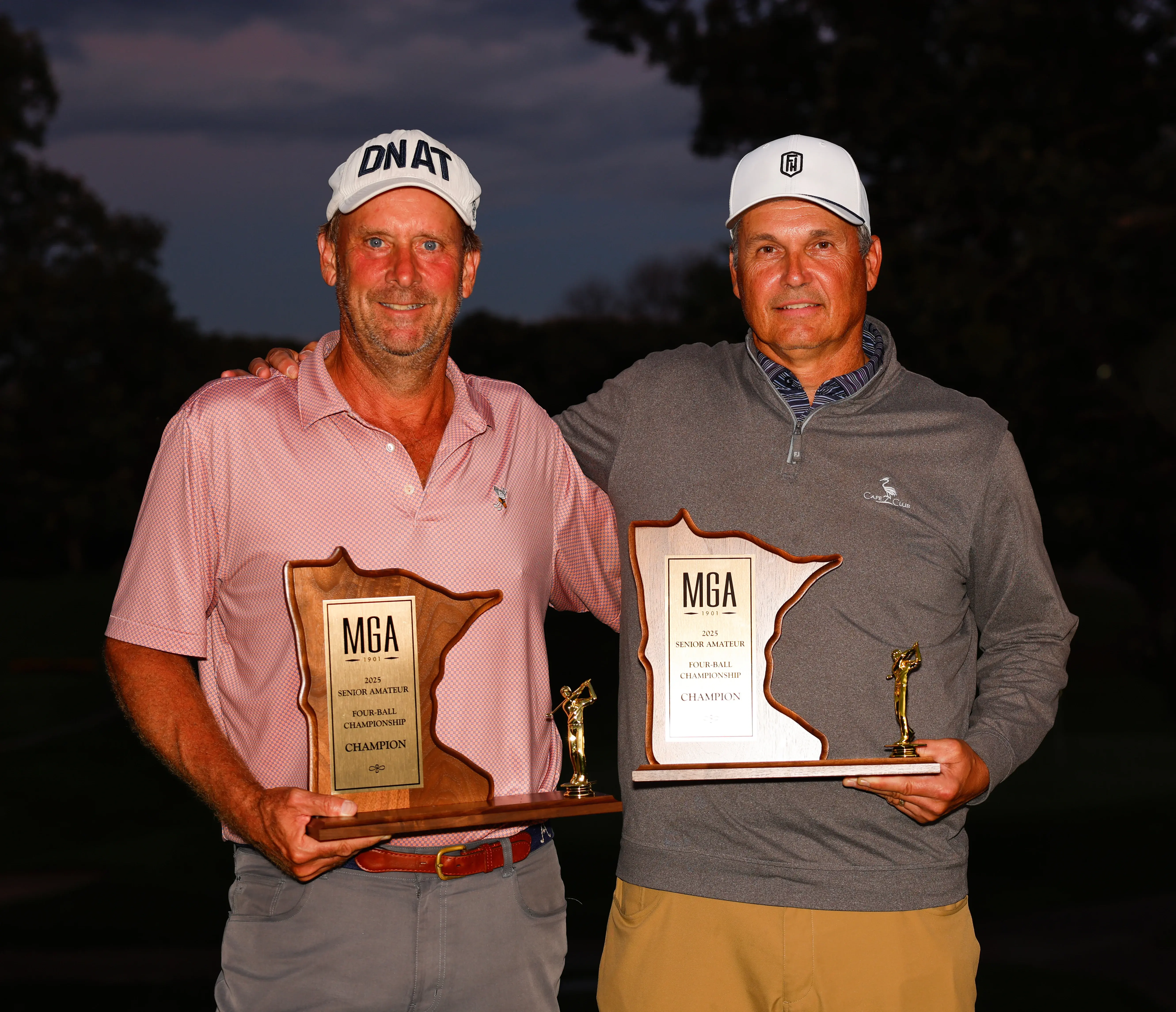 Former U of M Teammates Brellenthin and Peterson Set New Record with Fourth Straight Win at MGA Senior Four-Ball
